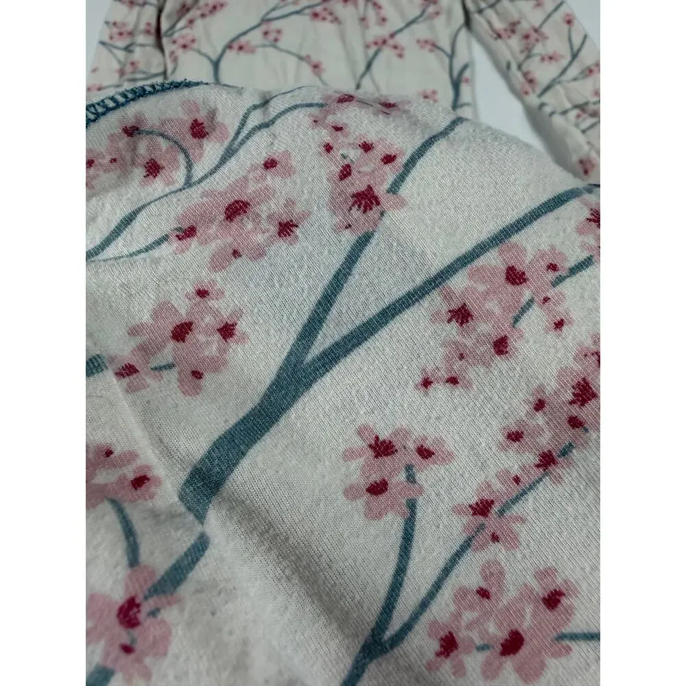 Kickee Pants Cherry Blossom Bamboo Long Sleeve Pajamas size 3
